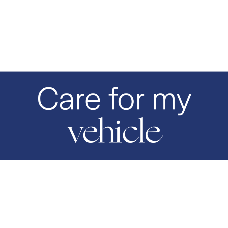 care for my vehicle