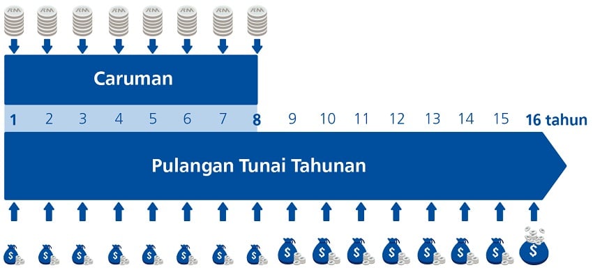 Rajah Pulangan Tunai Takaful Mumtaz